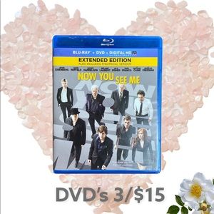 💖$3/15 Now You See Me Blu-ray Extended Edition DVD movie